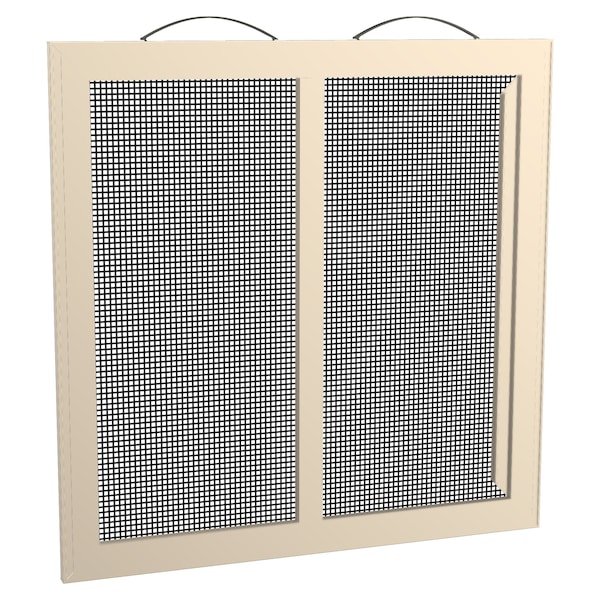 Ritescreen 33 in. W x 59 in H Slider Glider Window Screen, SL4, Aluminum Mesh, Almond SL4-A29-MSAL-L00-H59-W33 - main